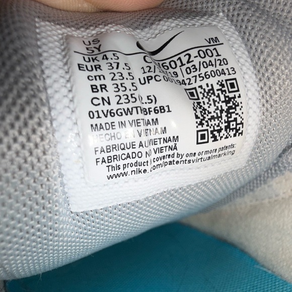 Nike Air Max 97 GS Sky orange and gray sneaker - Picture 6 of 7